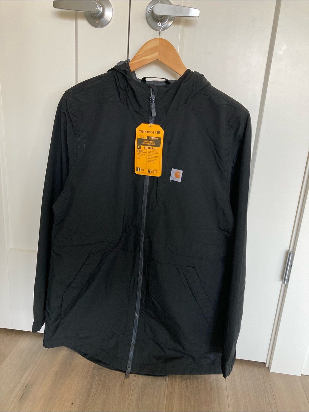 Carhartt Black Lightweight Hooded Jacket